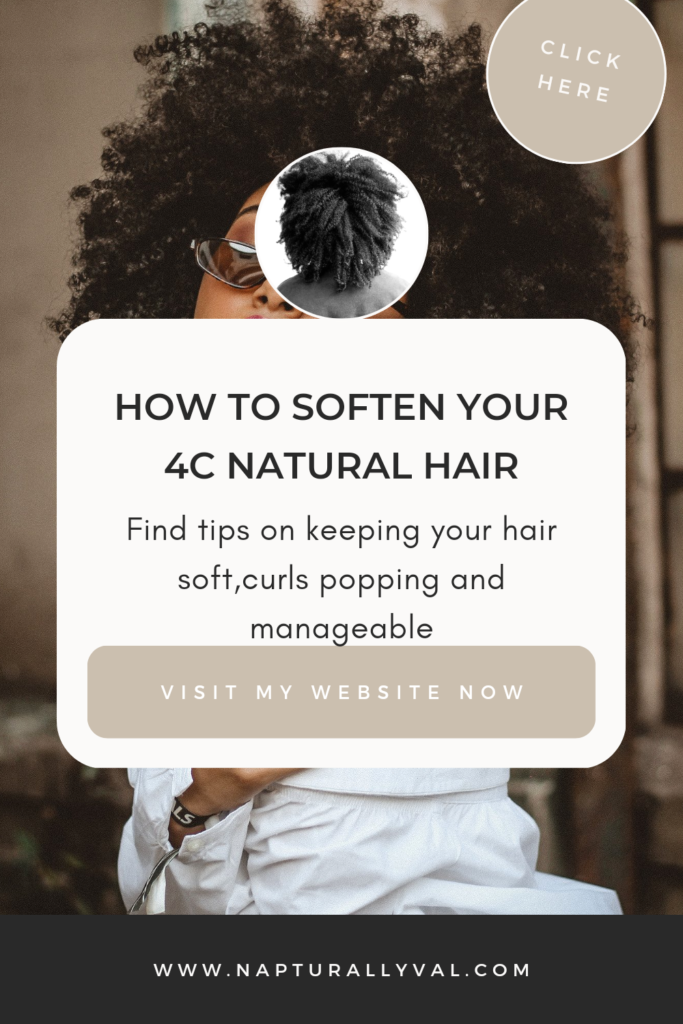 Coarse or hard hair? Here is how to make hard 4c hair soft