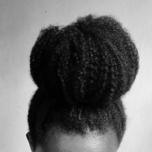 natural hair bun