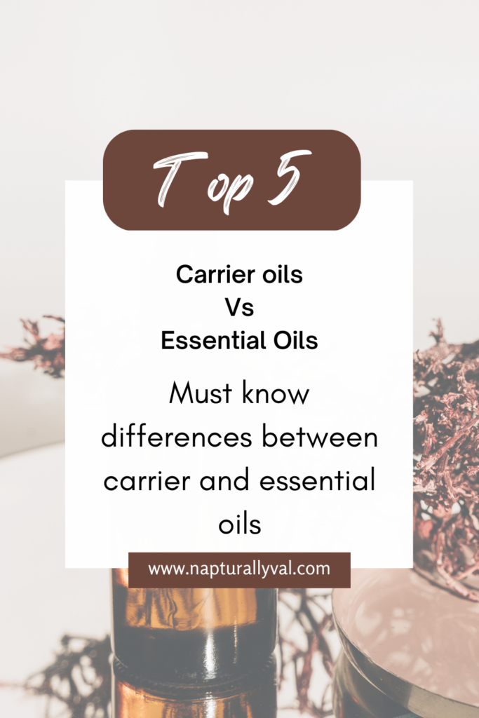 Differences between carrier and essential oils and how to use each on hair