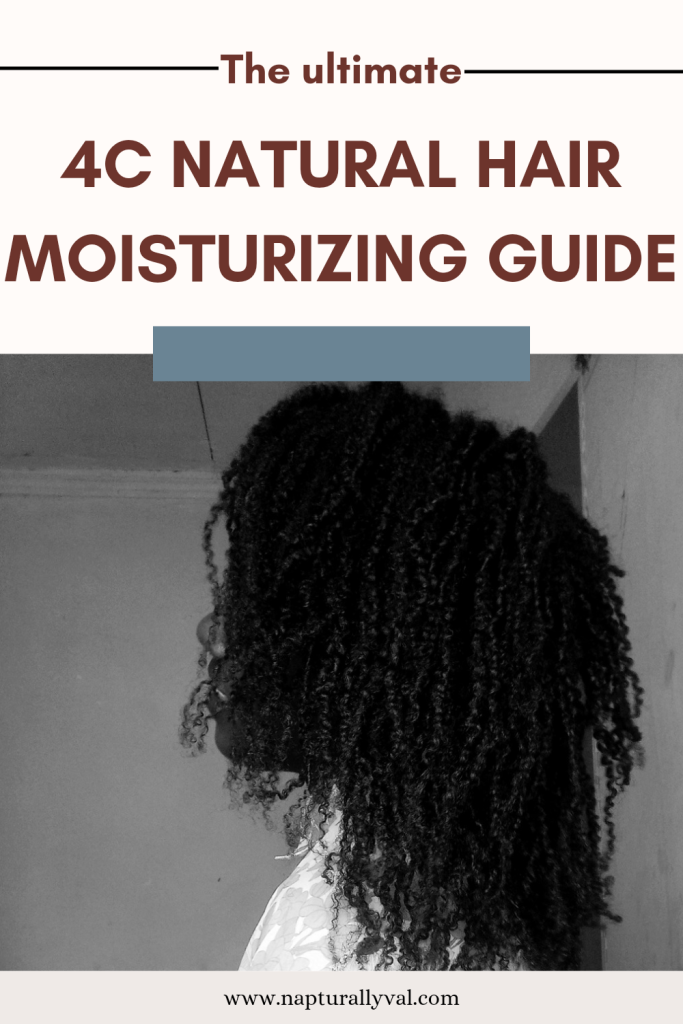 Moisturizing natural hair guide, how to Moisturize 4C natural hair