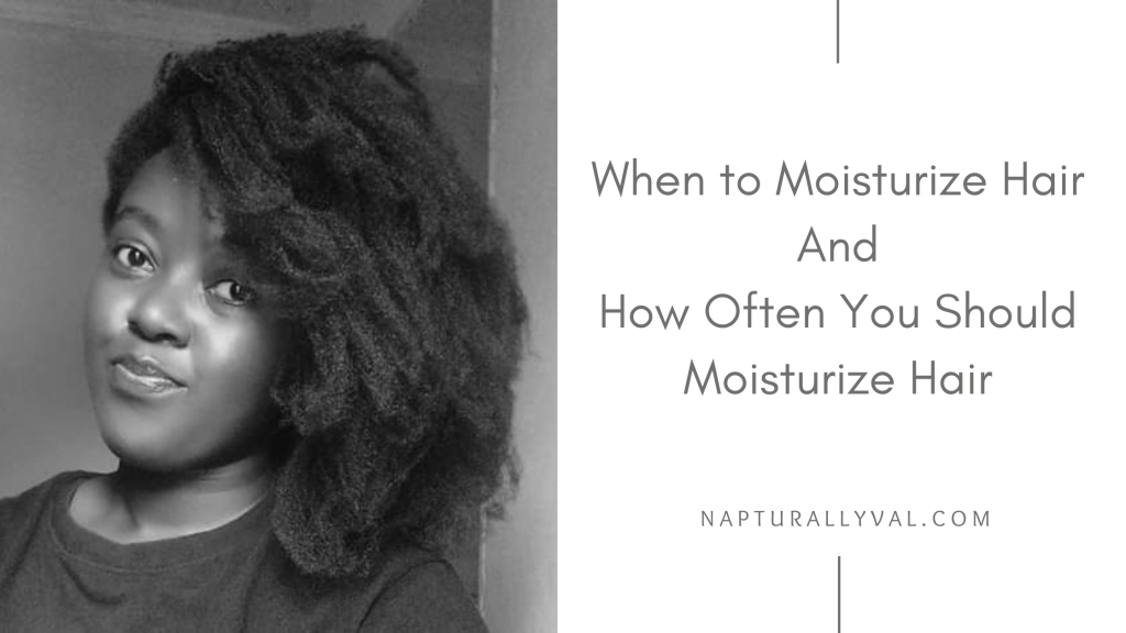 How often you should moisturize hair