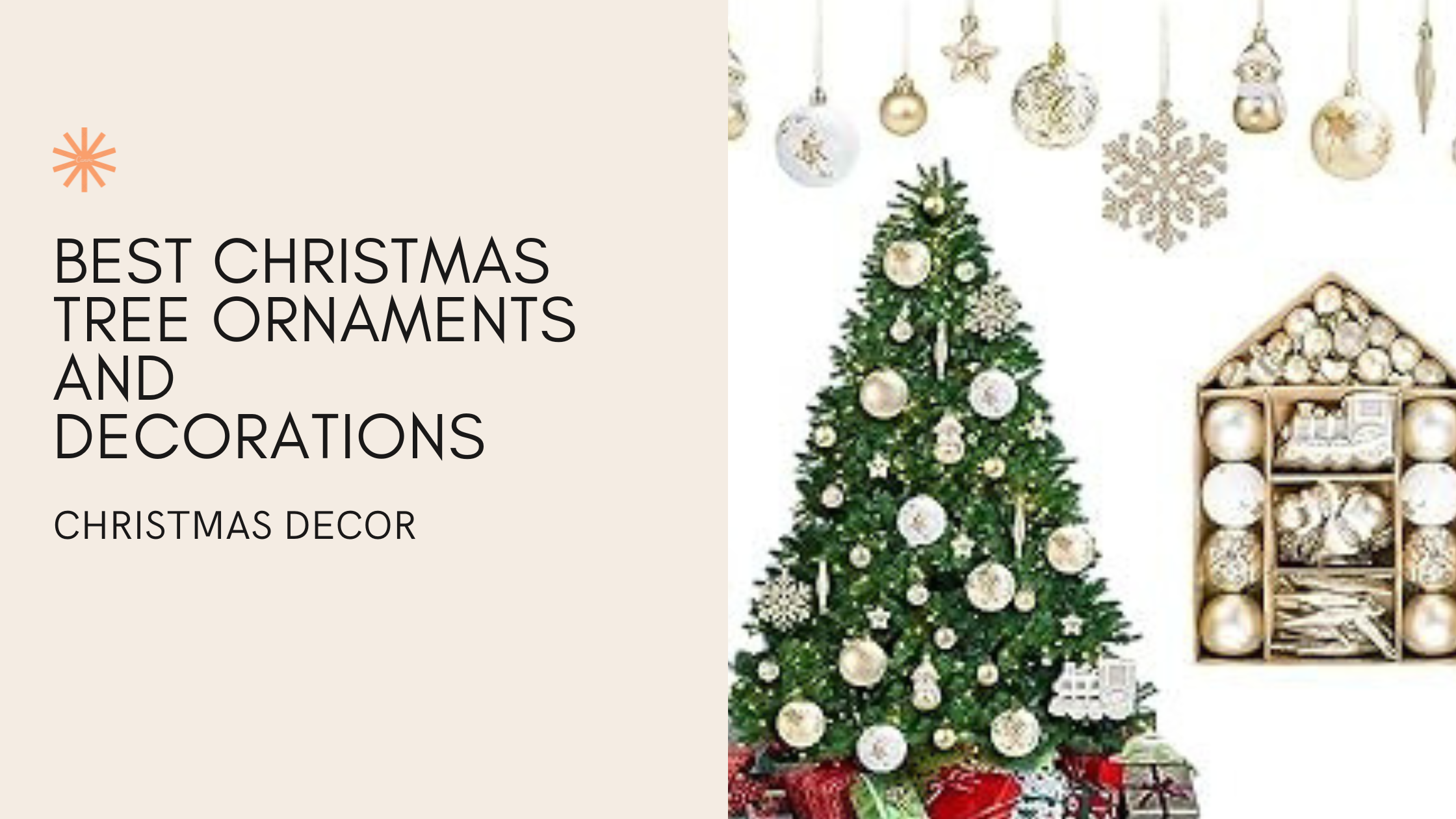 Christmas tree ornaments and decorations