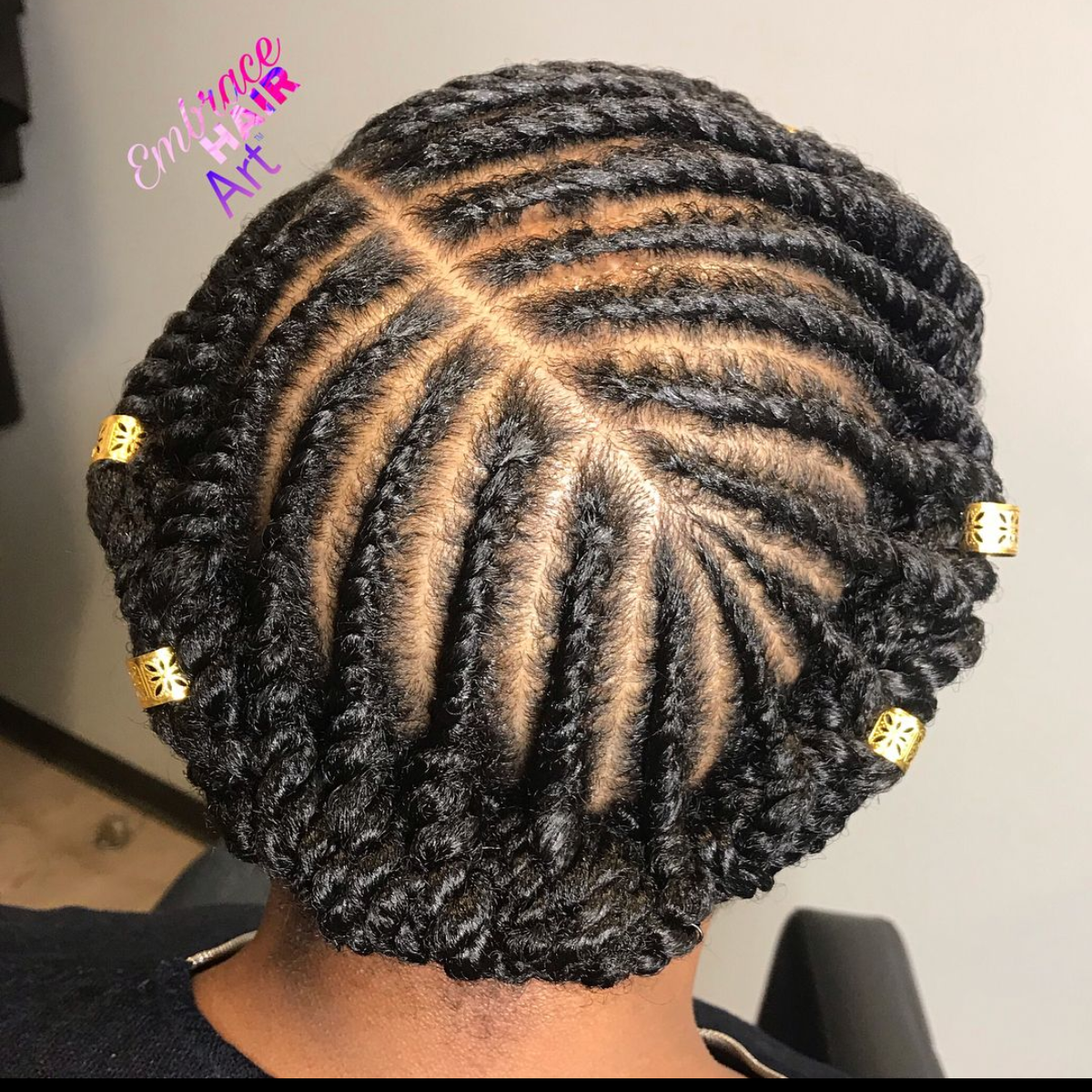 Accessories flat twist updo