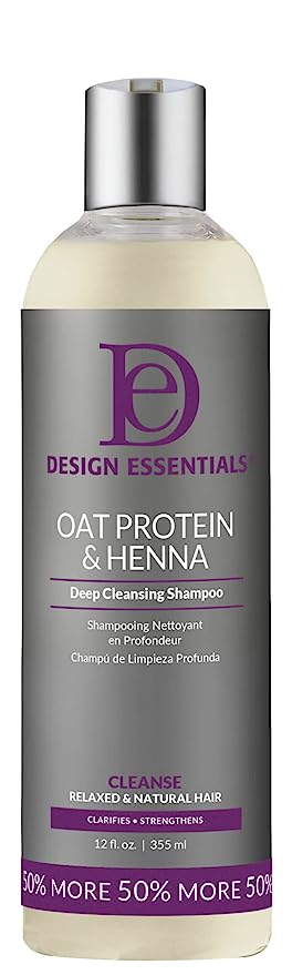 Design Essentials Oat Protein and Henna Deep Cleansing Shampoo 