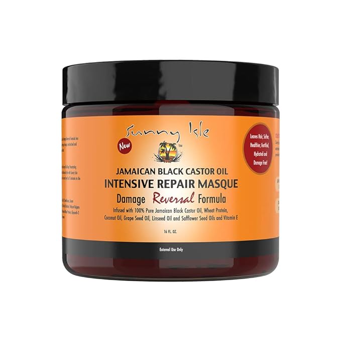 Sunny Isle Jamaican Castor Oil Intensive Repair Masque.