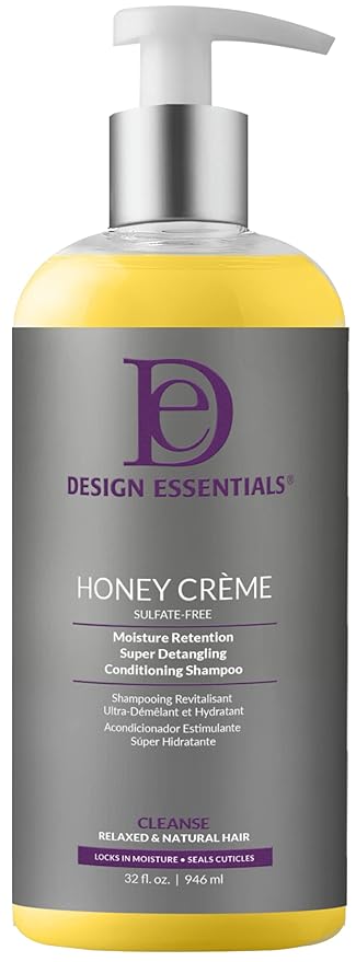 Design Essentials Honey Creme Moisture Retention Super Detangling Conditioning Shampoo.  