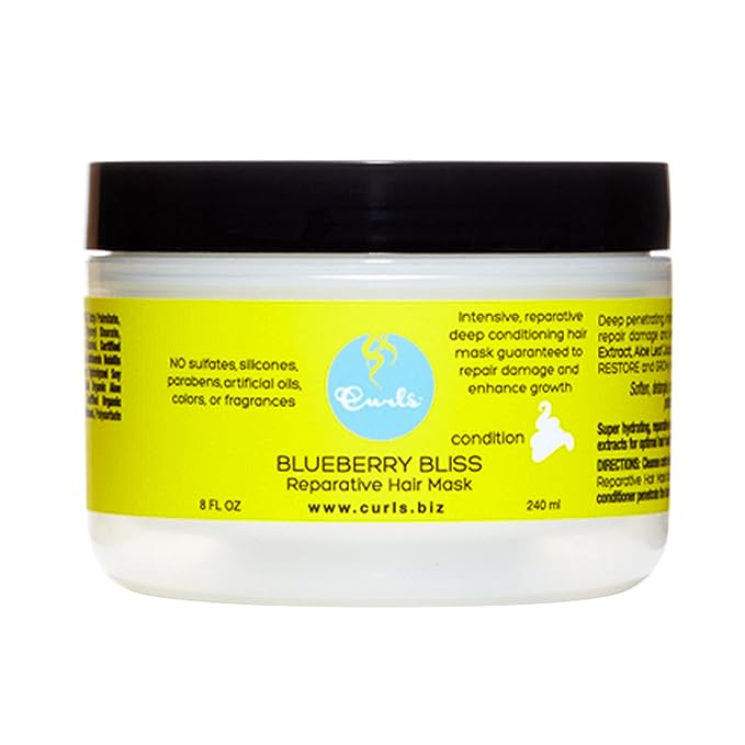 CURLS Blueberry Bliss Reparative Hair Mask. 