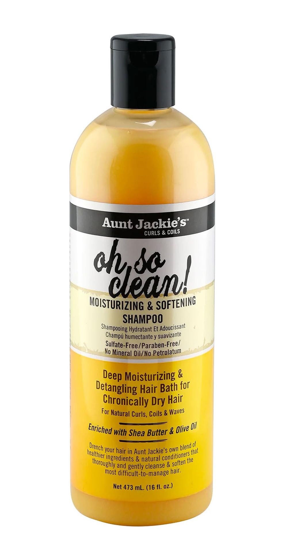 Aunt Jackie's Curls and Coils Oh So Clean Deep Moisturizing and Softening Hair Shampoo