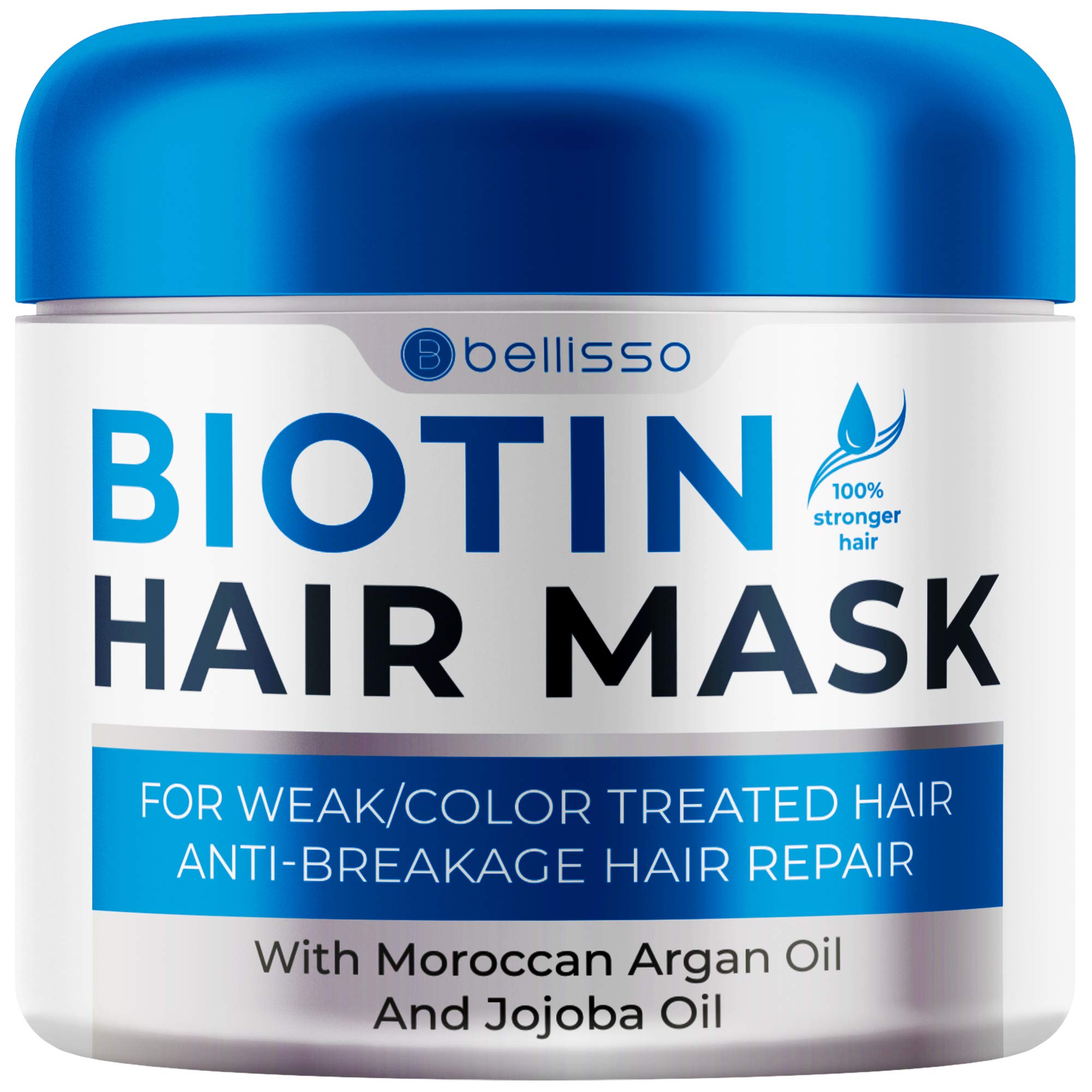Bellisso Biotin Hair Mask - Volume Boost and Deep Conditioner for Dry Damaged Hair