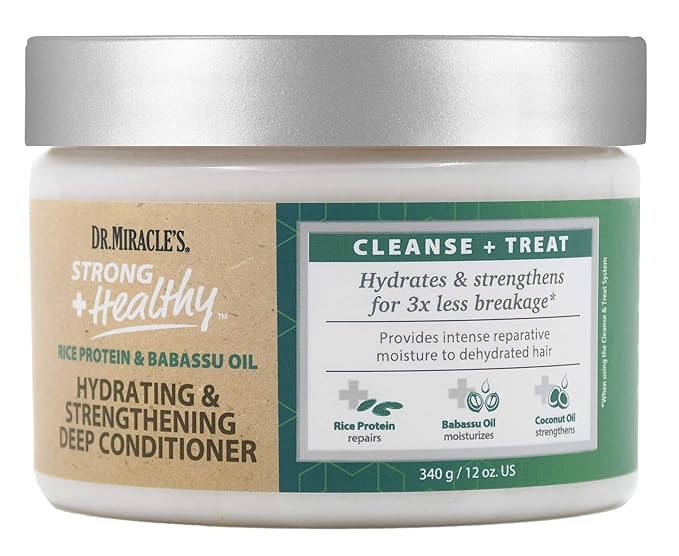 Dr. Miracle's Strong & Healthy Hydrating & Strengthening Deep Conditioner. 