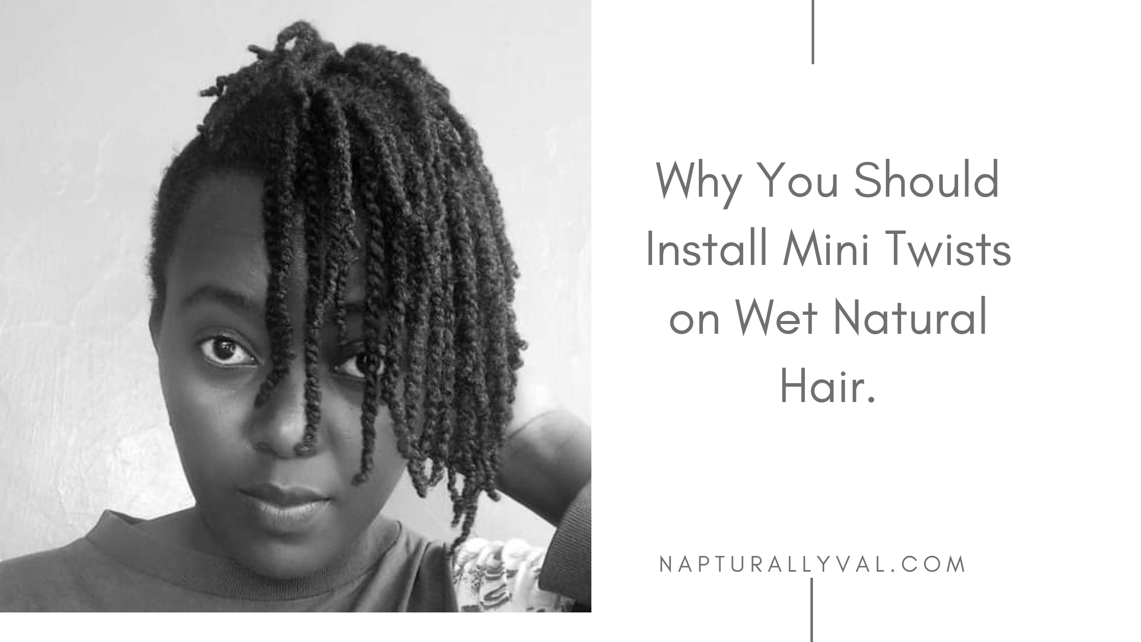 Benefits of installing mini twists on wet hair