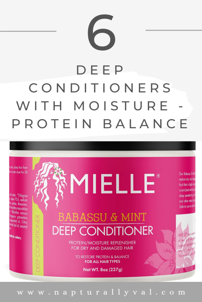 Deep conditioners with both moisture and protein