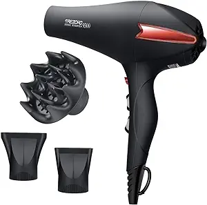 Hair dryer with diffuser for curly hair