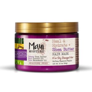 Maui Moisture Heal & Hydrate + Shea Butter Hair Mask & Leave-In Conditioner Treatment 