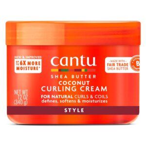 Cantu Coconut Curling Cream with Shea Butter for Natural Hair