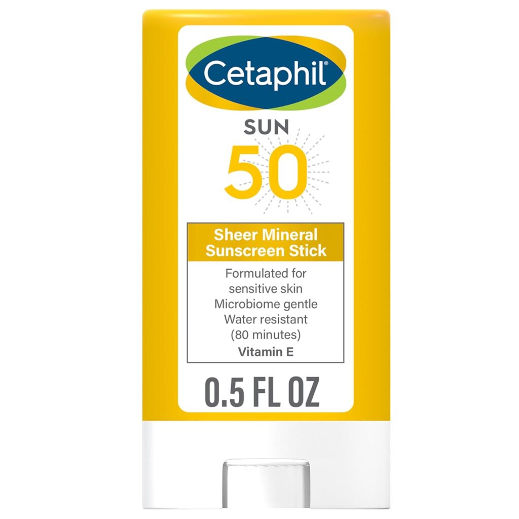 Cetaphil Sheer Mineral Sunscreen Stick for Face & Body  