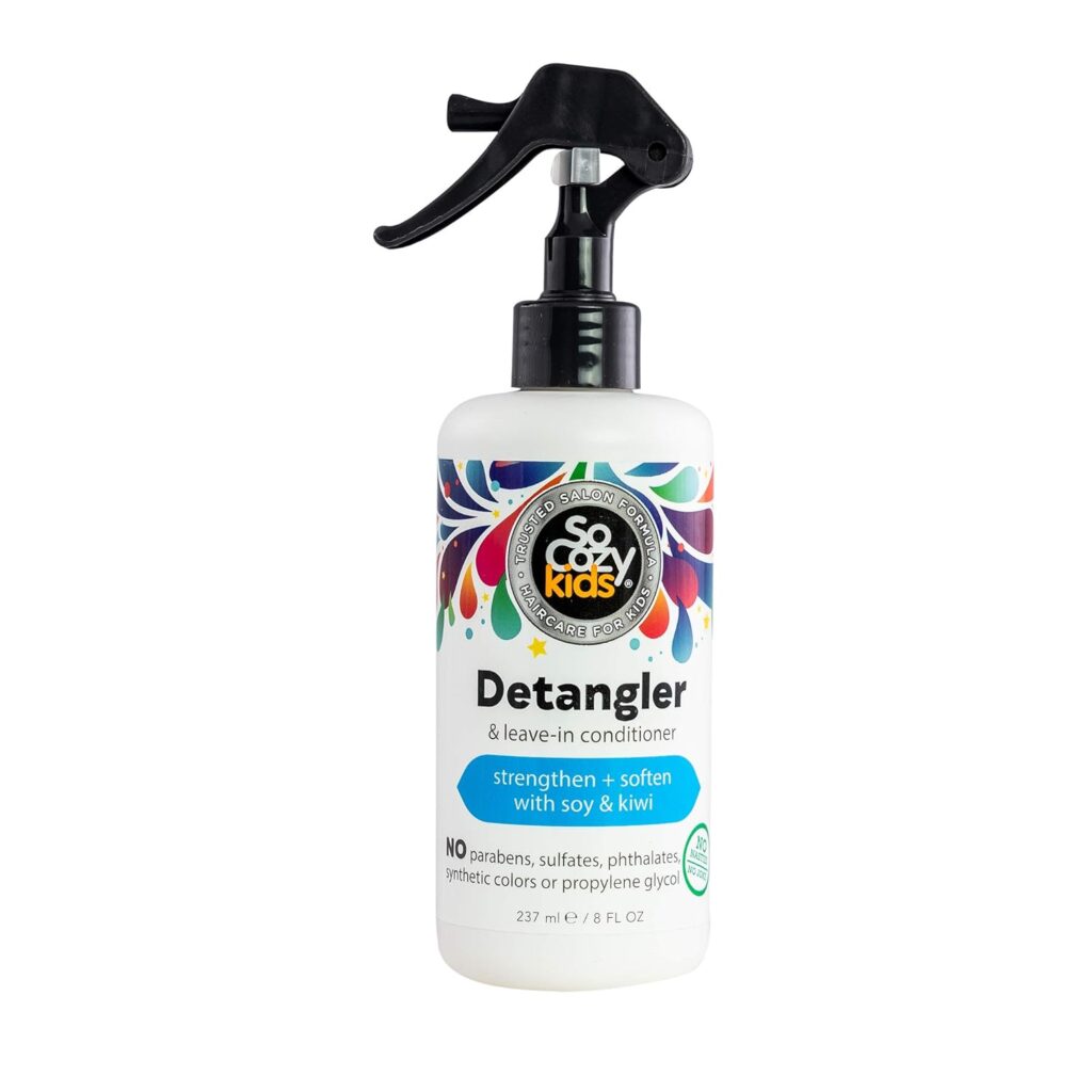 SoCozy Detangler Leave-In Conditioner Spray For Kids. 