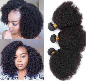 Mongolian Afro Kinky Curly Bundles Human Hair 4B 4C Afro Kinky 