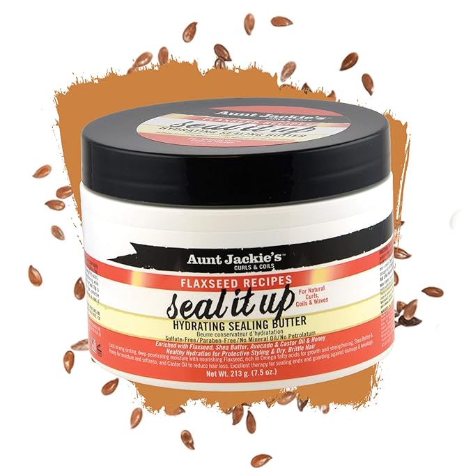 Aunt Jackie's Flaxseed Recipes Seal It Up, Hydrating Sealing Butter  