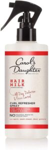 Carol’s Daughter Hair Milk Curl Refresher Spray for Curls, Coils and Waves, with Agave, Sweet Almond and Wheat Protein, Hair Refresher Spray 