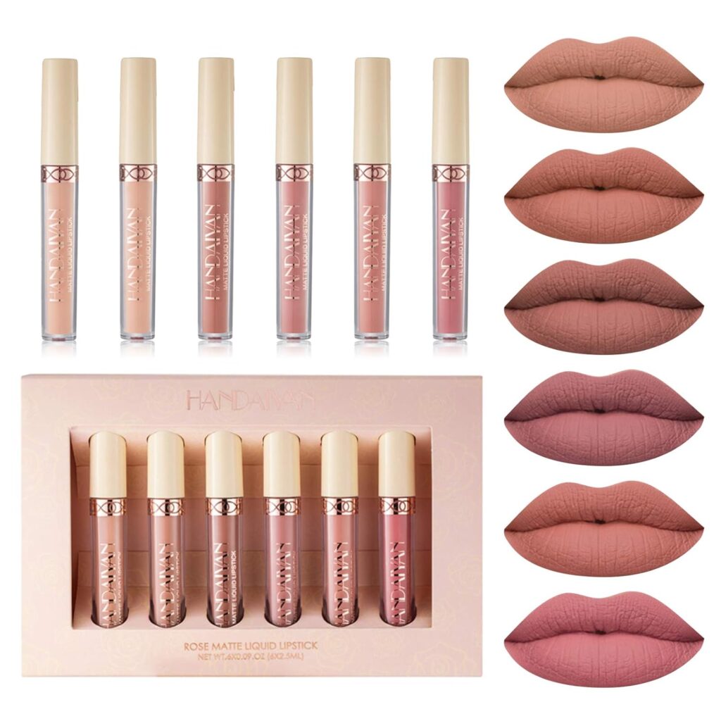 BONNIE CHOICE 6Pcs Nude Lipstick Set 