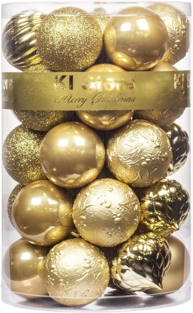 KI Store Gold Christmas Balls  