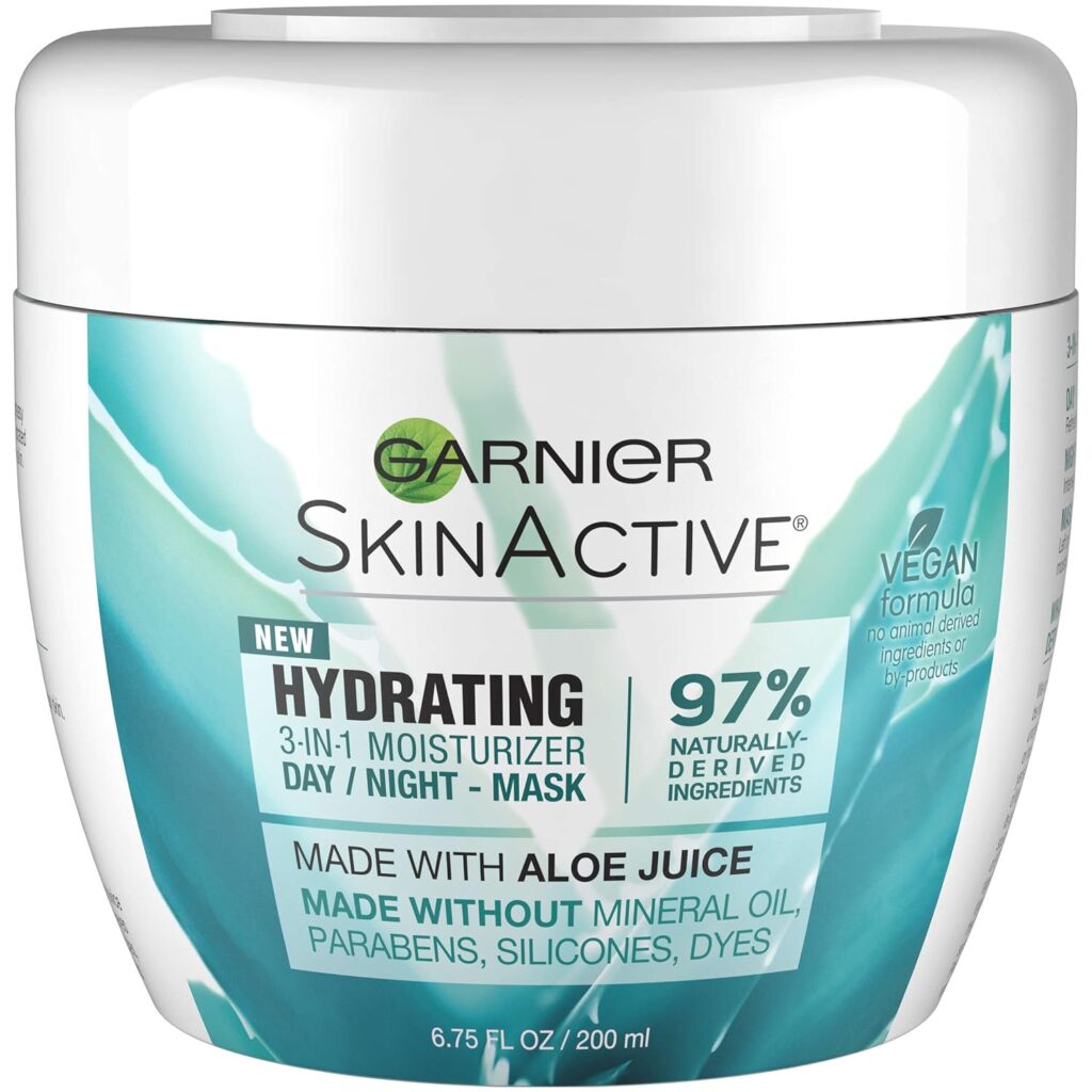 Garnier SkinActive 3-in-1 Face Moisturizer with Rose Water.  