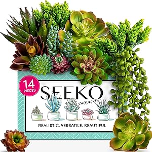 Seeko Artificial Succulents (14 Pack)  