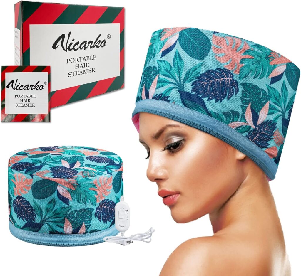 VICARKO Hair Steamer Thermal Heat Cap 