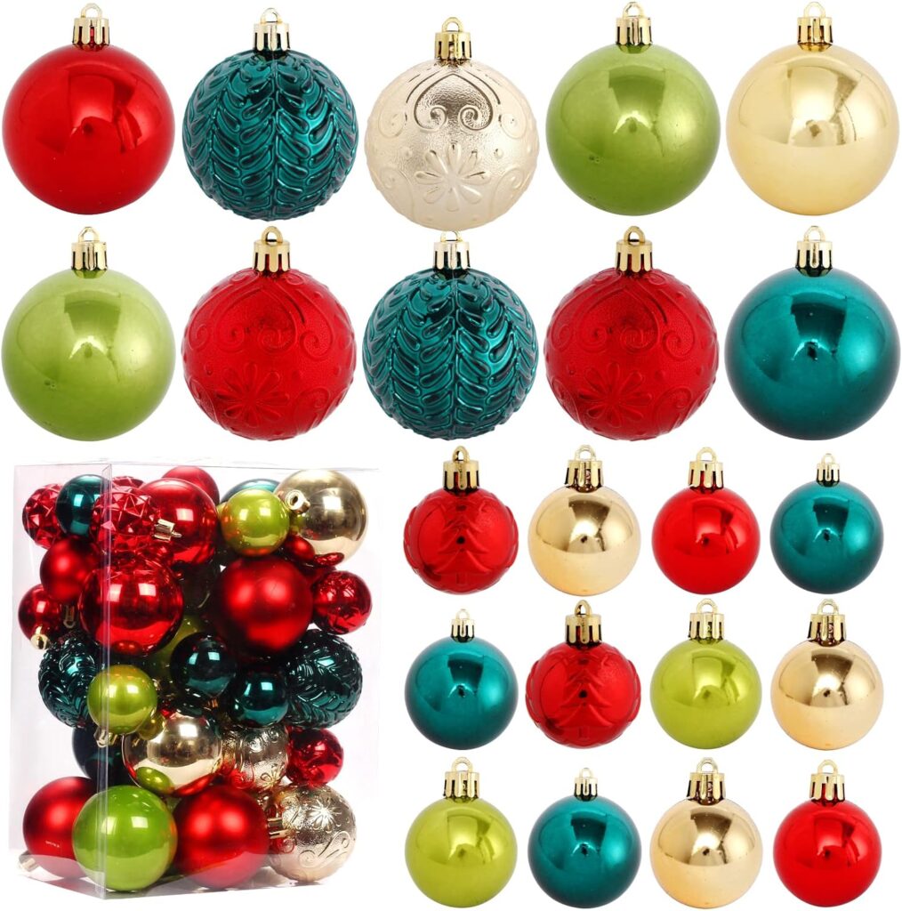 ROSELEAF Store Christmas Ball Ornaments, 150pcs Christmas Tree Ornament.  