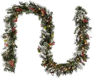 National Tree Company Pre-Lit Artificial Christmas Garland  