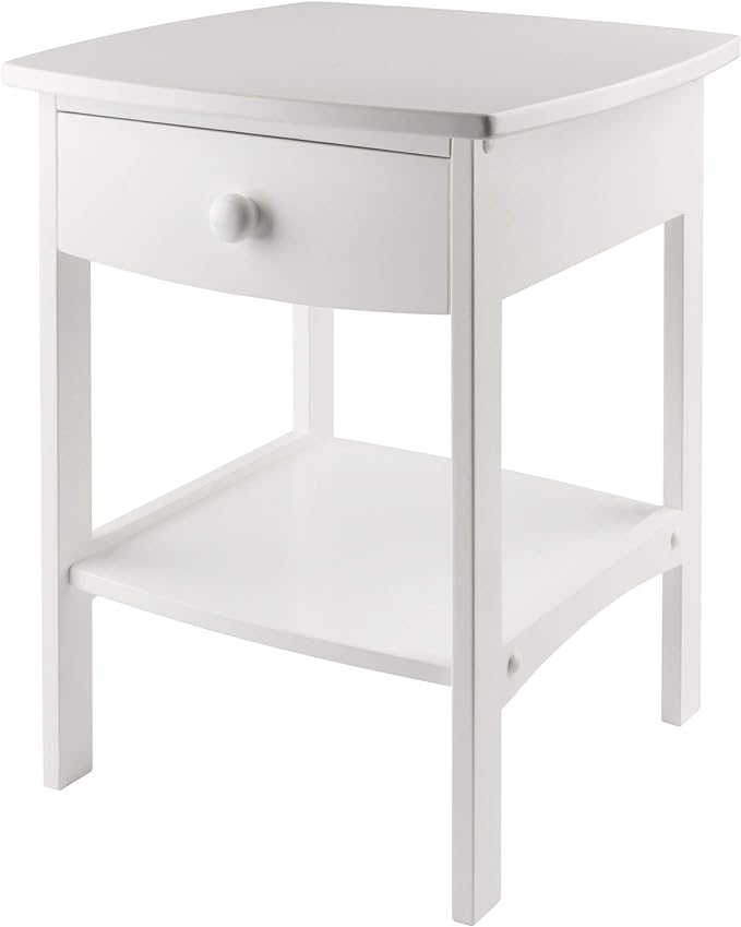 Winsome Basics Solid Wood Side Table Nightstand