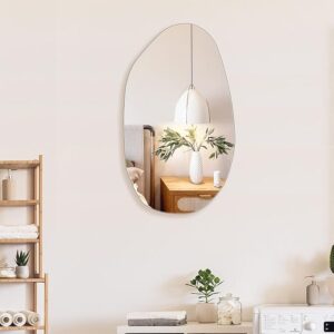 BOMINICA Irregular Asymmetrical Frameless Mirror for Living Room Entryway Bedroom