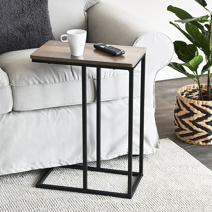 Household Essentials Ashwood Industrial Narrow Side Table