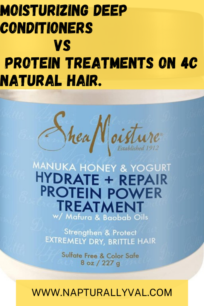 Moisturizing Deep Conditioners Vs Protein Treatments On 4C Natural Hair.