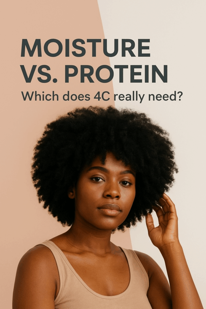 Moisture vs. Protein for 4C Hair: How to Choose (And When to Use Each)