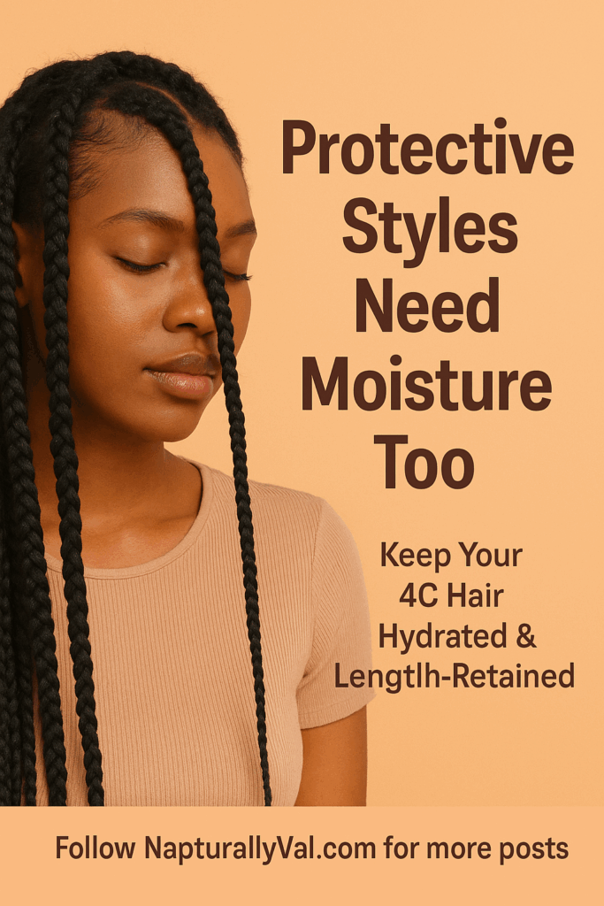 The Right Way to Moisturize 4C Hair in Protective Styles.