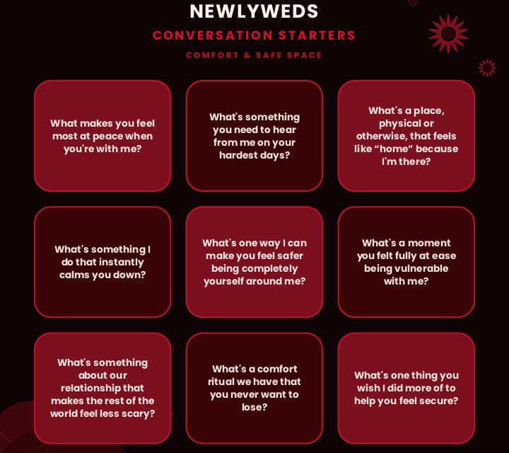 25 Epic Newlyweds Conversation Starters for Bonding.