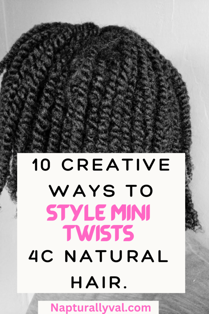 Best styles for mini twists on 4c natural hair 