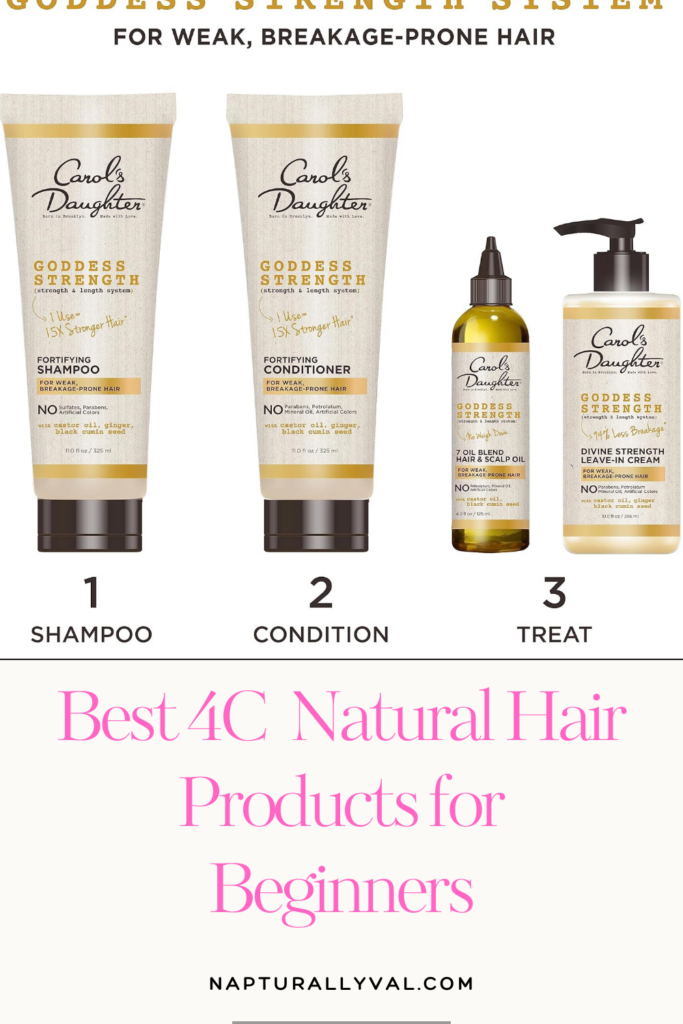 4c natural hair beginner friendly products 