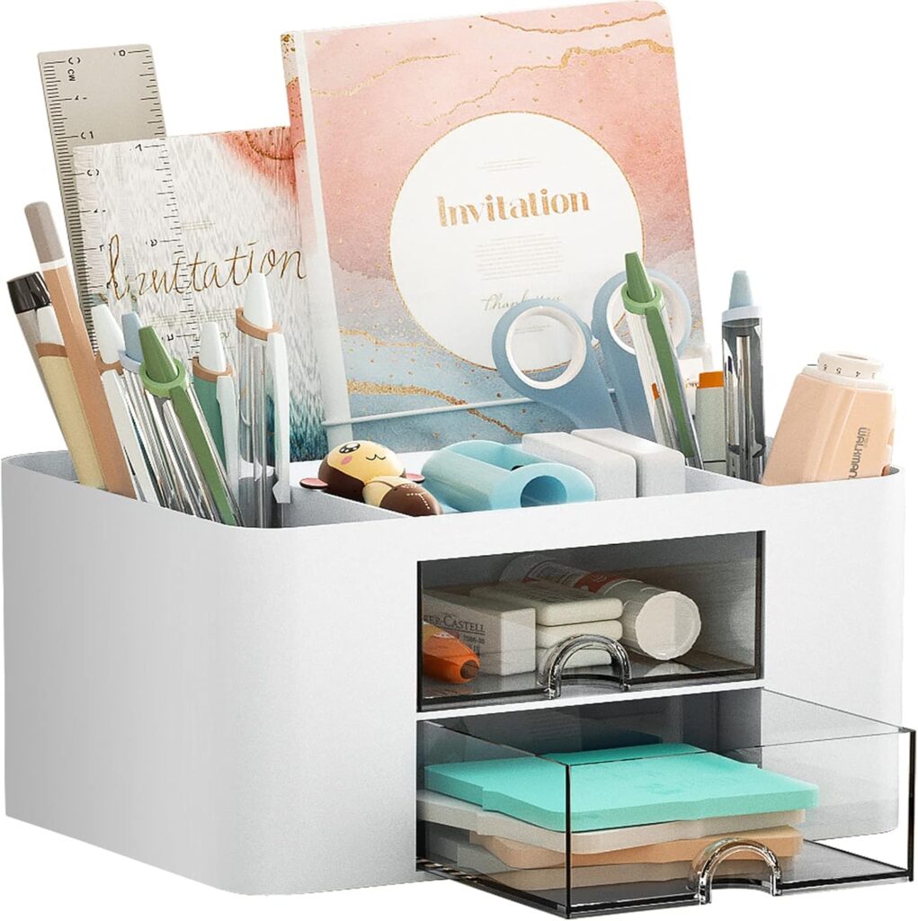 storage and desk accessories for organizing home office