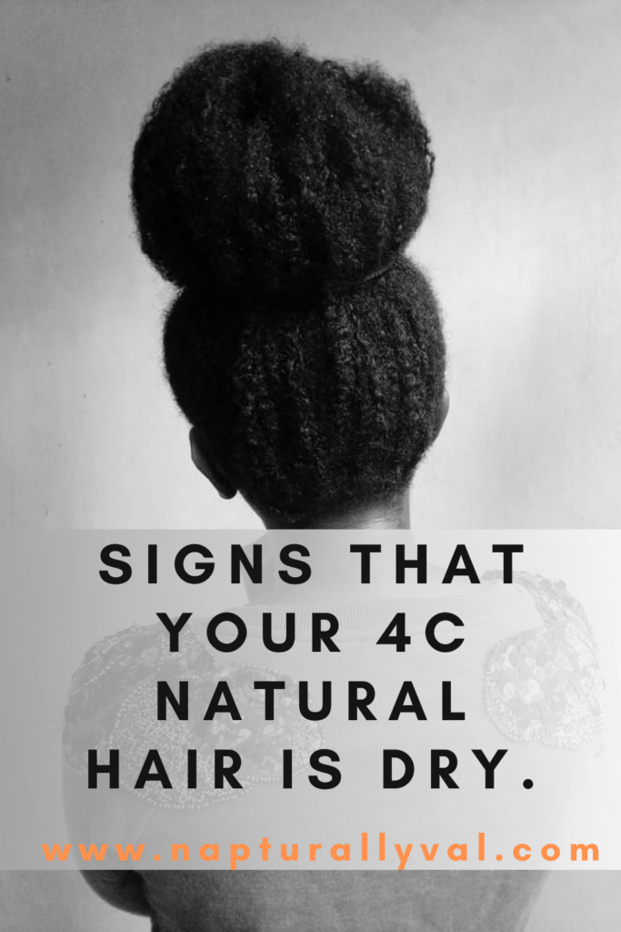 Signs That Your 4C Natural Hair Is Dry.