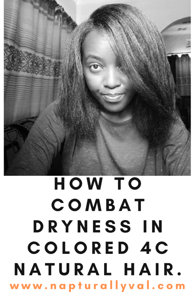 How to Combat Dryness in Colored 4C Natural Hair.