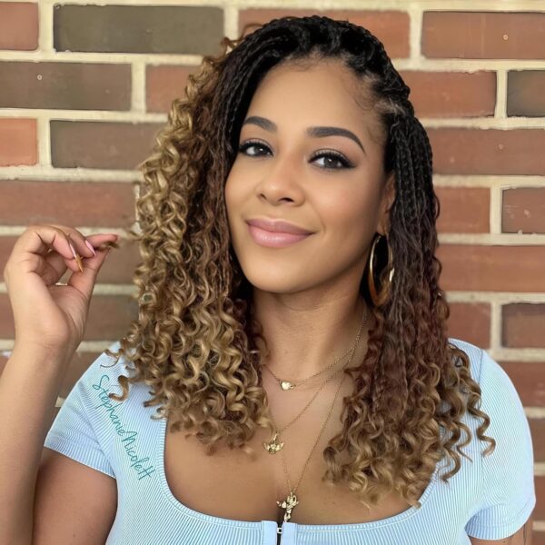 8 Packs Goddess Box Braids Crochet Hair for Black Women