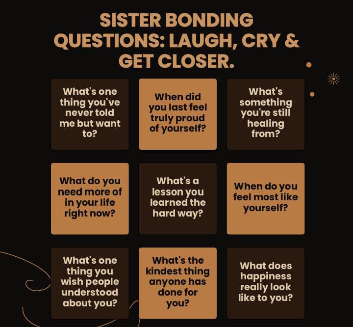 100 Questions for Sisters to Relive Your Best Childhood Moments.
