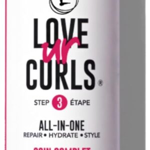 Love Ur Curls All in One Curl Cream Styler, Anti Frizz Curling Cream for Curly Hair, Repair, Define, Hydrate & Style with Shea Butter