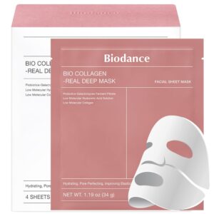 BIODANCE Bio-Collagen Real Deep Mask, Hydrating Overnight Hydrogel Mask