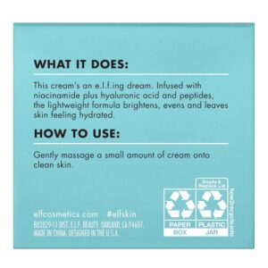 e.l.f. SKIN Holy Hydration! Face Cream, Moisturizer