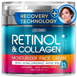Retinol Cream for Face with Hyaluronic Acid, Day-Night Anti-Aging Moisturizer