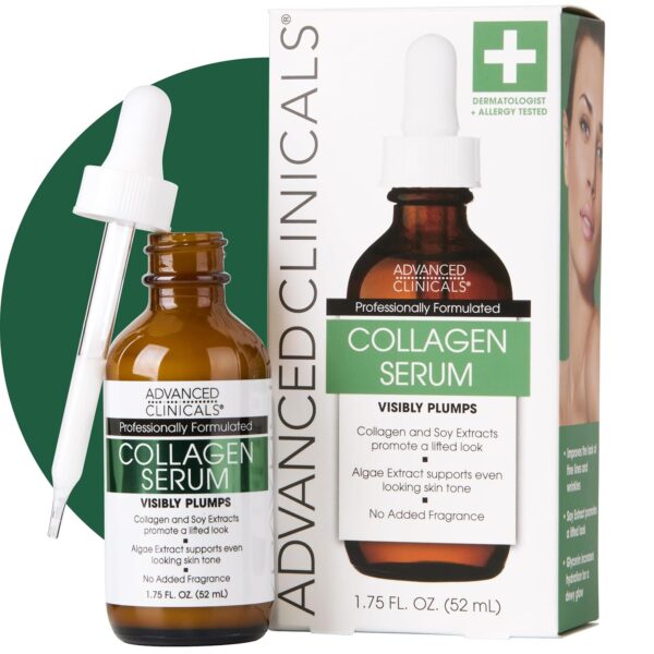 Advanced Clinicals Collagen Serum For Face